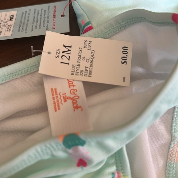 Cat Jack BABY 2 Piece Swim Suit - Size 12 months - Picture 3 of 4